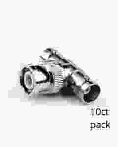 BNC T Connectors, 1 BNC Male to 2 BNC Female (10pk) SCW-C107