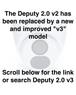 DISCONTINUED - The Deputy 2.0 v2 - 26DF2M - 2MP (1080P) Fixed Wide Angle Lens Turret Dome Camera