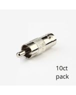 BNC Female to RCA Male Connectors (10pk) SCW-C106