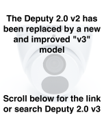DISCONTINUED - The Deputy 2.0 v2 - 26DF2M - 2MP (1080P) Fixed Wide Angle Lens Turret Dome Camera