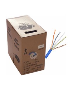 1000ft Network PLENUM rated CAT5e, PVC, FULL COPPER (Commercial Grade) SCW-NCC5-1000PL