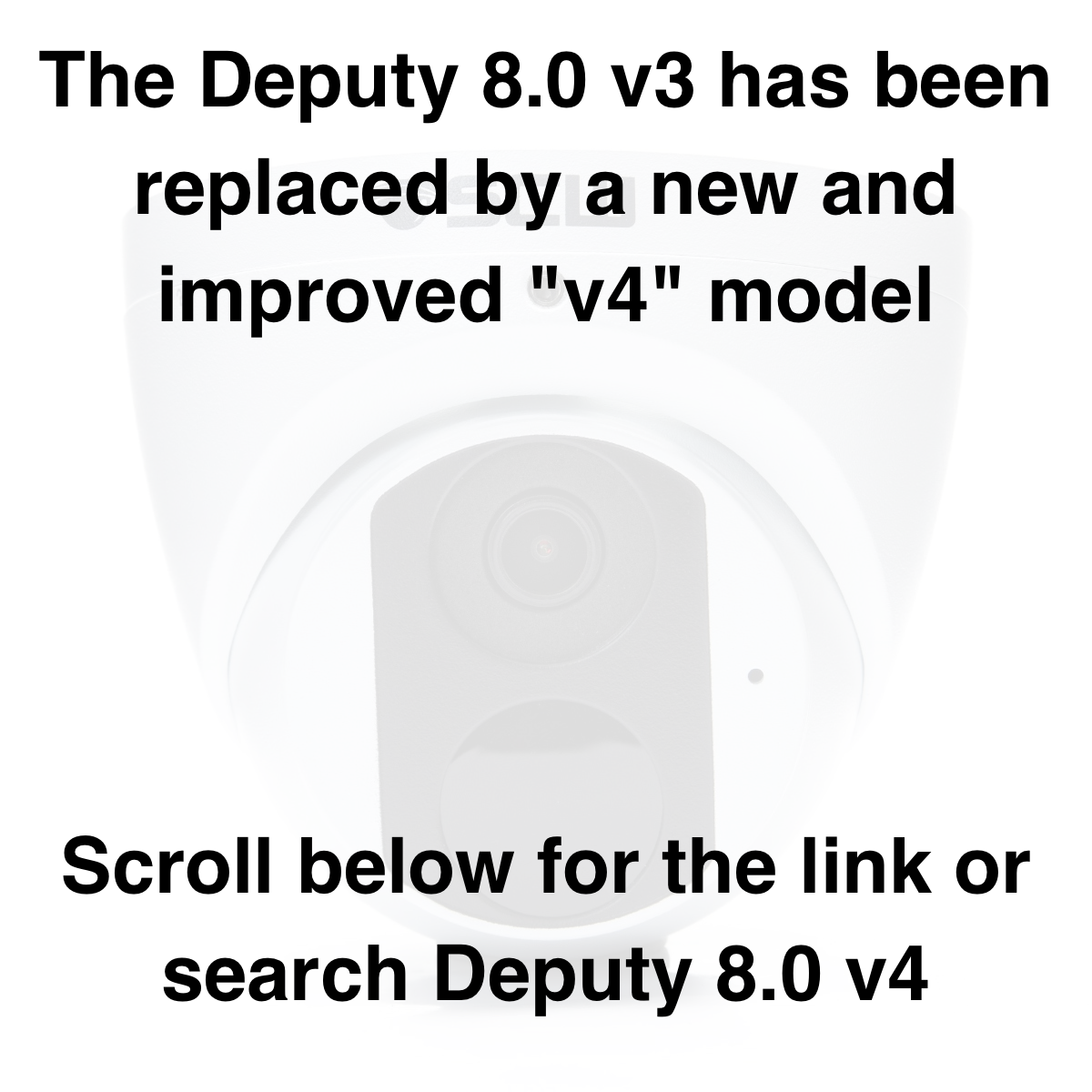 DISCONTINUED - The Deputy 8.0 v3 - 26DF8M-V3 - 4K (8MP) Fixed Wide Angle Lens Turret Dome Camera