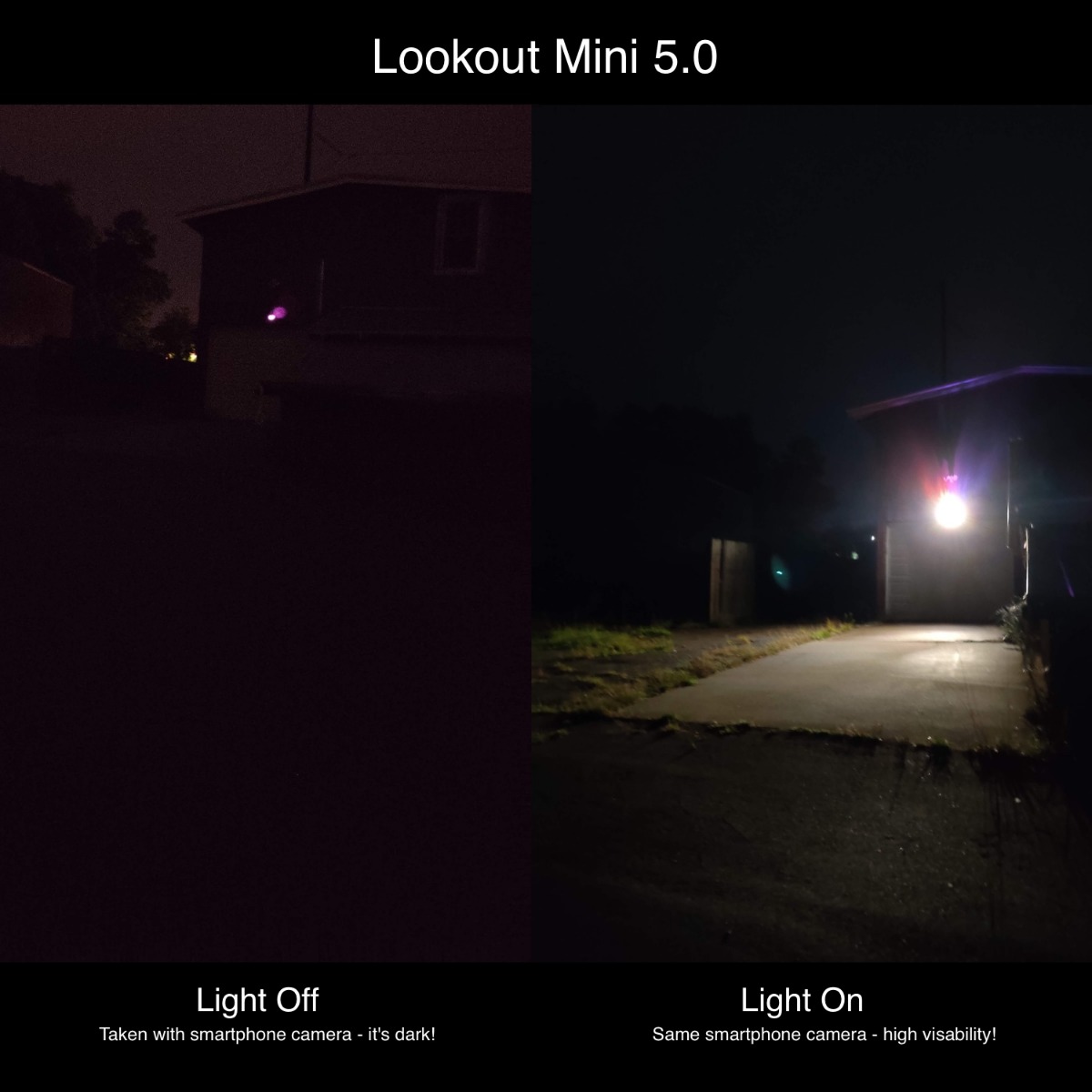 The Lookout Mini 5.0 v2 - Mini PTZ with 5x zoom and active deterrence light