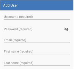 user creation