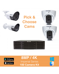 100 Channel Security Camera Systems by SCW
