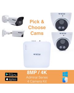 4 channel IP security camera systems - 4 camera HD CCTV Surveillance