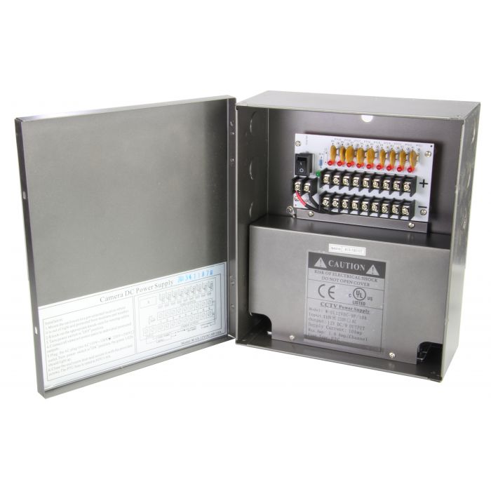 9 Port 10 Amp Power Distribution Box SCW-PX-9P10A