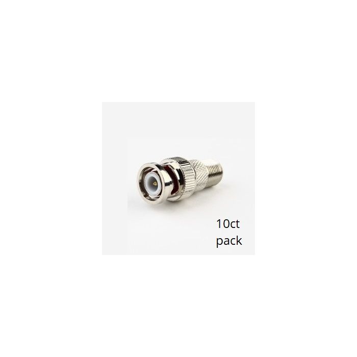 F Type Connectors to BNC Male (10pk) SCW-C104