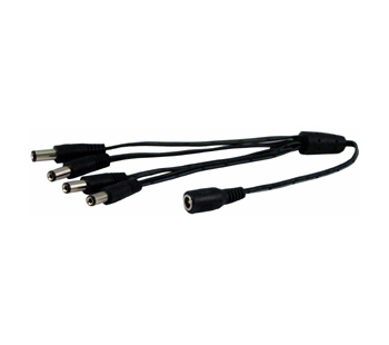 1 to 4 Power Splitter Cable 1 Female to 4 Male Pigtails SCW-C214