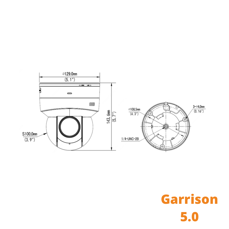 The Garrison 5.0 - Mini Indoor Wifi PTZ with 4x zoom 