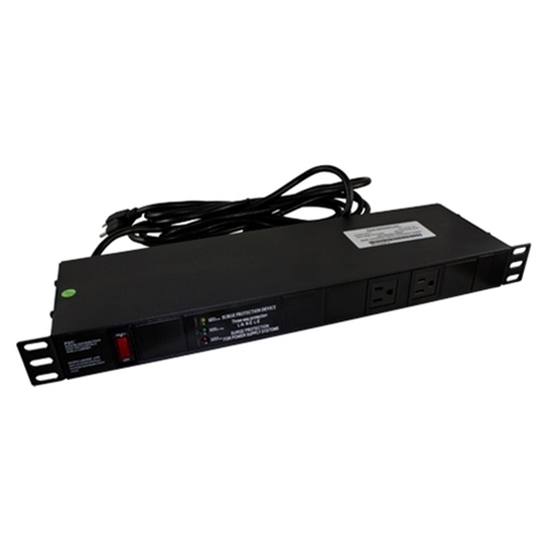 Rack Mount Power Distribution Unit with 10+2 AC Outlets 1U