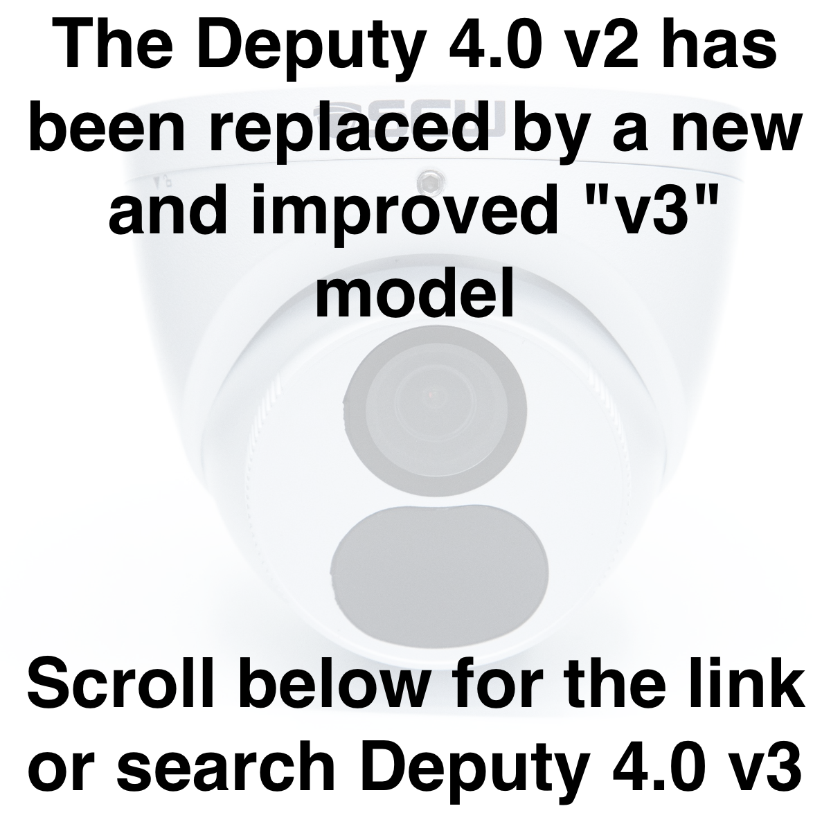 DISCONTINUIED - The Deputy 4.0 v2 - 26DF4M - 4MP (2x1080P) Fixed Wide Angle Lens Turret Dome Camera