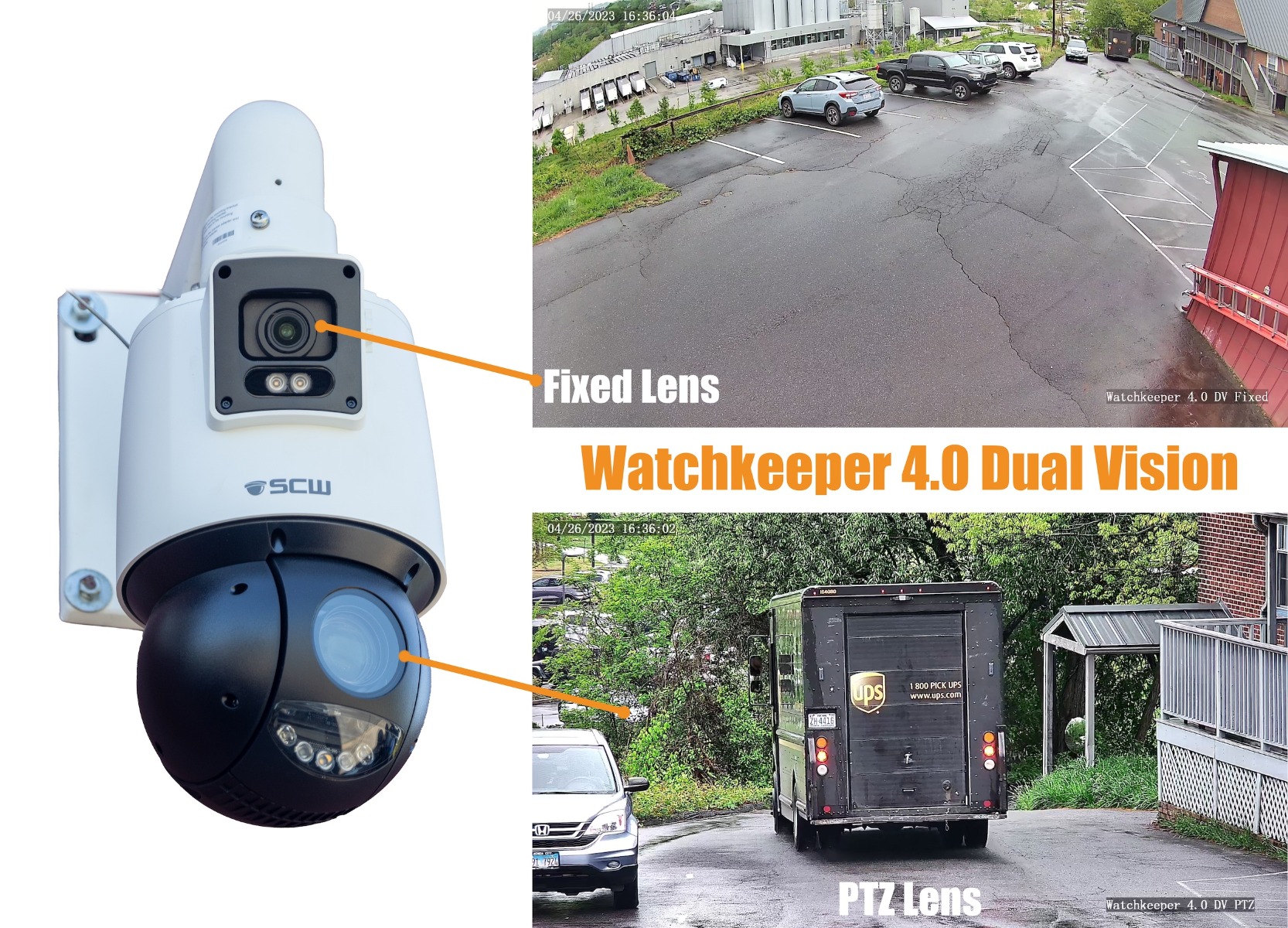 The Watchkeeper 4.0 Dual Vision PTZ + Fixed Lens Camera